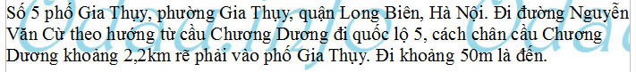 odau.info: Địa chỉ trường cấp 2 Gia Thụy - P. Gia Thụy