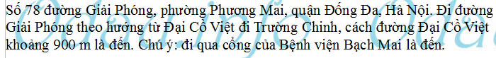 odau.info: Địa chỉ Bệnh viện tai mũi họng tw - P. Phương Mai