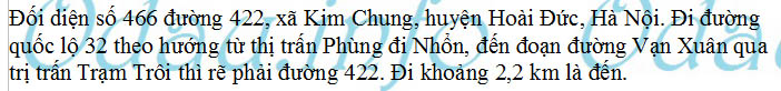 odau.info: Địa chỉ trường cấp 3 Hoài Đức A - xã Kim Chung