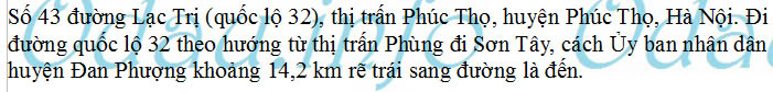 odau.info: Địa chỉ ubnd, Đảng ủy, hdnd thị trấn Phúc Thọ