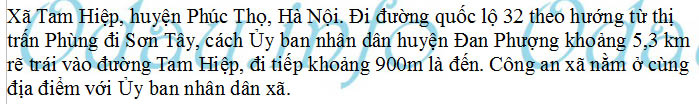 odau.info: Địa chỉ Công an xã Tam Hiệp