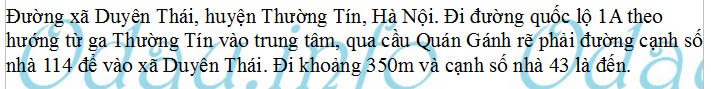 odau.info: Địa chỉ KTT Thủy Lợi 1 – khu dân cư Quốc lộ 1A – xã Duyên Thái