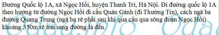 odau.info: Địa chỉ Bệnh viện đa khoa Nông Nghiệp - xã Ngọc Hồi