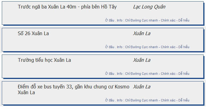 odau.info: lộ trình và tuyến phố đi qua của tuyến bus số 33 ở Hà Nội no07