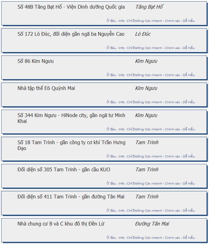 odau.info: lộ trình và tuyến phố đi qua của tuyến bus số 42 ở Hà Nội no11