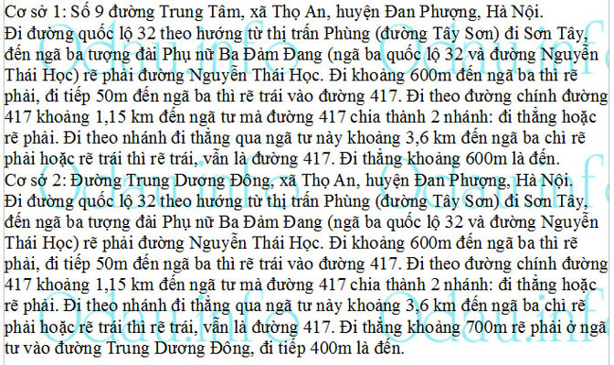 odau.info: Địa chỉ trường cấp 2 Thọ An - xã Thọ An