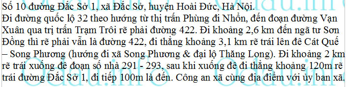 odau.info: Địa chỉ Công an xã Đắc Sở