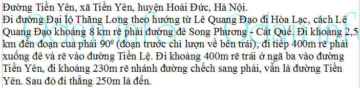 odau.info: Địa chỉ ubnd, Đảng ủy, hdnd xã Tiền Yên