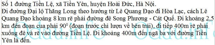 odau.info: Địa chỉ Trường mẫu giáo Tiền Yên B - xã Tiền Yên