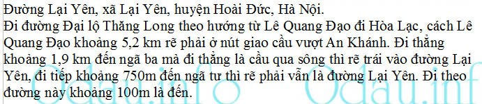 odau.info: Địa chỉ Trường mẫu giáo Lại Yên - xã Lại Yên