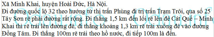 odau.info: Địa chỉ ubnd, Đảng ủy, hdnd xã Minh Khai