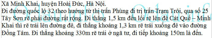 odau.info: Địa chỉ trường cấp 2 Minh Khai - xã Minh Khai