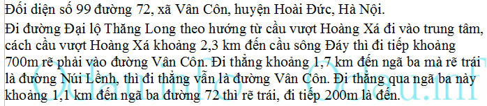 odau.info: Địa chỉ trường cấp 1 Vân Côn - xã Vân Côn