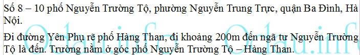 odau.info: Địa chỉ trường cấp 2 Nguyễn Công Trứ - P. Nguyễn Trung Trực