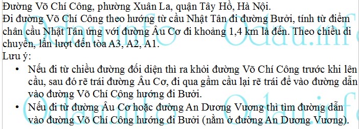 odau.info: Địa chỉ cụm nhà chung cư CT14A1; CT14A2; CT14A3 KĐT Nam Thăng Long - P. Xuân La