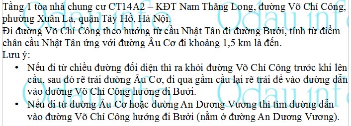 odau.info: Địa chỉ Công an quận Tây Hồ