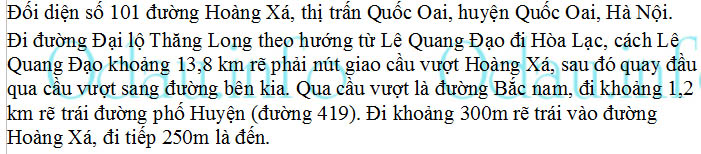 odau.info: Địa chỉ Công an thị trấn Quốc Oai