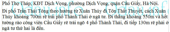 odau.info: Địa chỉ Trường mẫu giáo và tiểu học Thăng Long Kid Smart - P. Dịch Vọng