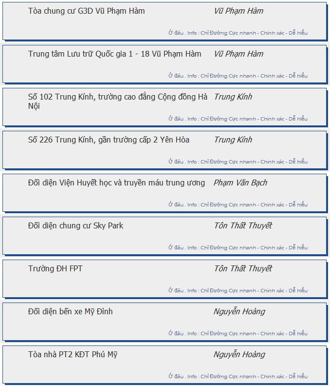 odau.info: lộ trình và tuyến phố đi qua của tuyến bus số 104 ở Hà Nội no07