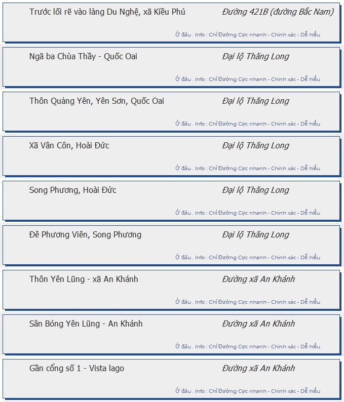 odau.info: lộ trình và tuyến phố đi qua của tuyến bus số 87 ở Hà Nội no10