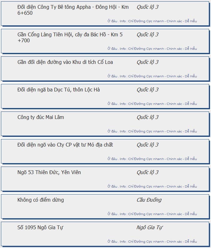 odau.info: lộ trình và tuyến phố đi qua của tuyến bus số 17 ở Hà Nội no10