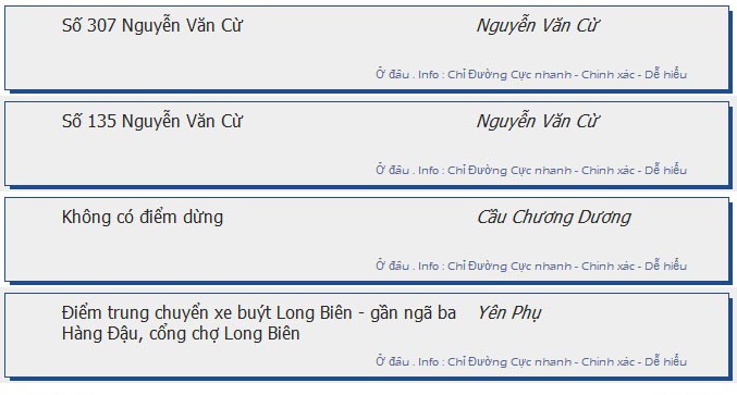 odau.info: lộ trình và tuyến phố đi qua của tuyến bus số 17 ở Hà Nội no12