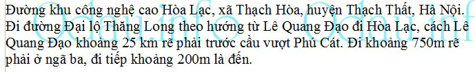 odau.info: Địa chỉ Trường pt TH School - Hòa Lạc - xã Thạch Hòa