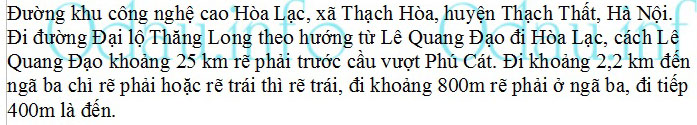 odau.info: Địa chỉ Trường đại học FPT – cơ sở Hòa Lạc - xã Thạch Hòa