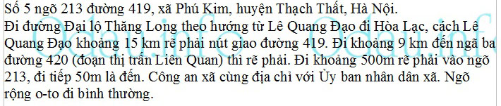 odau.info: Địa chỉ Công an xã Phú Kim