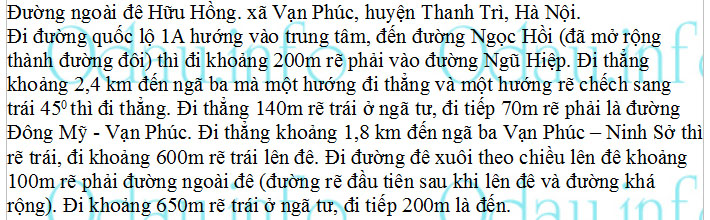 odau.info: Địa chỉ trường cấp 1 Vạn Phúc - xã Vạn Phúc