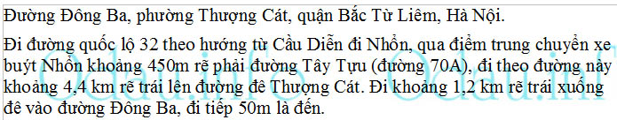 odau.info: Địa chỉ Trường mẫu giáo Thượng Cát – đường Đông Ba - P. Thượng Cát