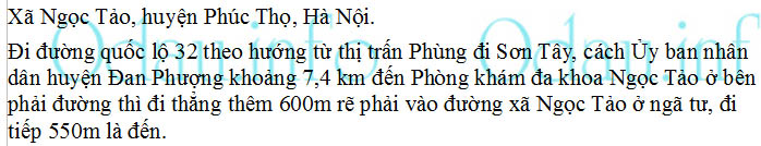 odau.info: Địa chỉ trường cấp 2 Ngọc Tảo - xã Ngọc Tảo