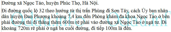 odau.info: Địa chỉ ubnd, Đảng ủy, hdnd xã Ngọc Tảo