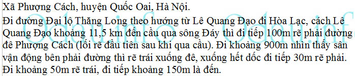 odau.info: Địa chỉ Trường mẫu giáo Phượng Cách – điểm trường khu A - xã Phượng Cách