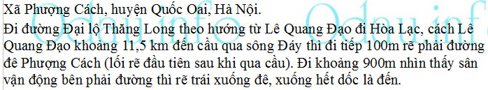 odau.info: Địa chỉ Trường mẫu giáo Phượng Cách – điểm trường khu B - xã Phượng Cách