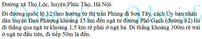 odau.info: Địa chỉ trường cấp 2 Thọ Lộc - xã Thọ Lộc