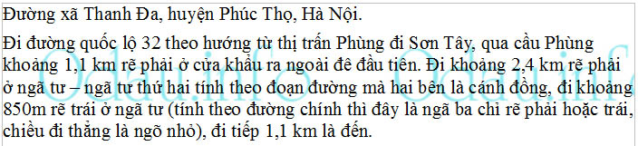 odau.info: Địa chỉ ubnd, Đảng ủy, hdnd xã Thanh Đa