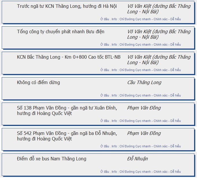 odau.info: lộ trình và tuyến phố đi qua của tuyến bus số 95 ở Hà Nội no13