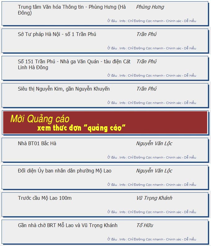 odau.info: lộ trình và tuyến phố đi qua của tuyến bus số 103A ở Hà Nội no20