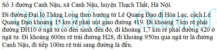 odau.info: Địa chỉ trường cấp 1 Minh Hà A - xã Canh Nậu