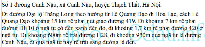 odau.info: Địa chỉ trường cấp 1 Minh Hà B - xã Canh Nậu