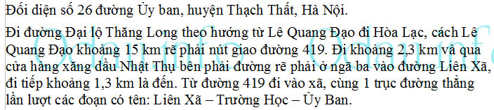 odau.info: Địa chỉ ubnd, Đảng ủy, hdnd xã Hữu Bằng