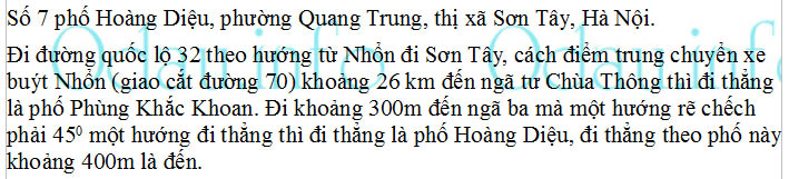 odau.info: Địa chỉ Trường mẫu giáo Quang Trung – cơ sở 2 - P. Quang Trung