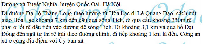 odau.info: Địa chỉ Công an xã Tuyết Nghĩa