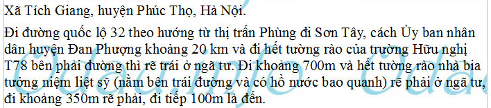 odau.info: Địa chỉ Trường mẫu giáo Tích Giang - xã Tích Giang