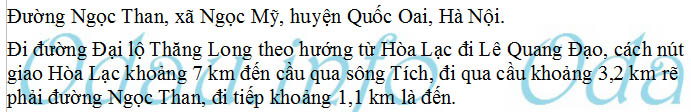 odau.info: Địa chỉ trường cấp 1 Ngọc Mỹ – điểm trường Ngọc Than - xã Ngọc Mỹ