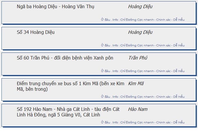 odau.info: lộ trình và tuyến phố đi qua của tuyến bus số 143 ở Hà Nội no08