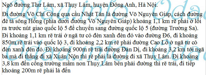 odau.info: Địa chỉ trường cấp 2 Thụy Lâm - xã Thụy Lâm