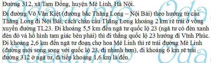 odau.info: Địa chỉ trường cấp 2 Tam Đồng - xã Tam Đồng