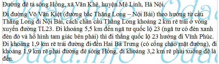 odau.info: Địa chỉ Trường mẫu giáo Văn Khê A - xã Văn Khê